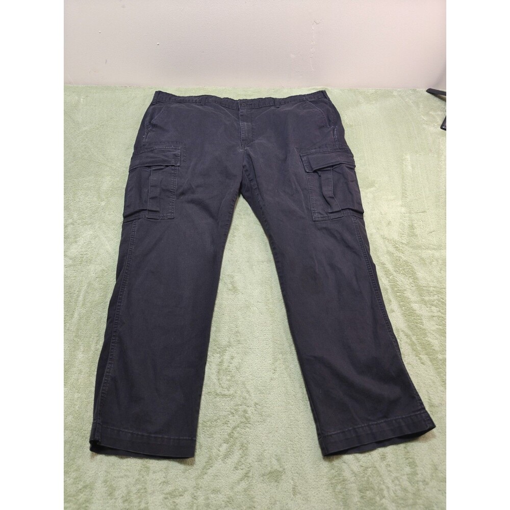 Levis Cargo Pants Mens Sz 46x32 Black Cotton Utility Work Casual Trousers